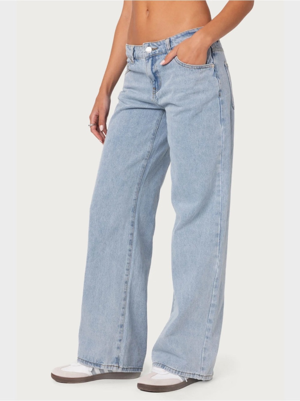 Edikted “Raelynn Washed Low Rise Baggy Jeans” - Picture 4 of 5